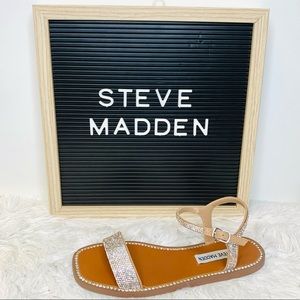 Steve Madden | Shoes | Steve Madden Nisha Sandal In Nickel Rhinestone |  Poshmark